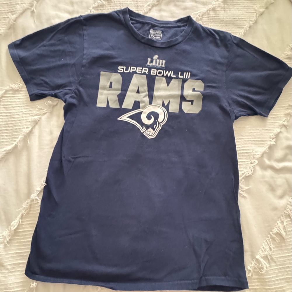 Fanatics Navy Blue Los Angeles Rams Super Bowl LIII Tee